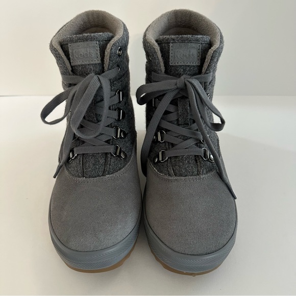 KEDS CAMP SUEDE WOOL WATER-RESISTANT THINSULATE LACE-UP BOOT IN GRAY. Sz7 - Picture 11 of 11